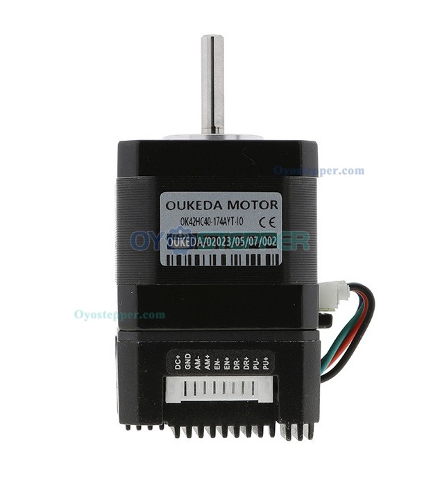 OUKEDA Integrated Nema 17 Stepper Motor with Controller 1.8 Deg 0.44Nm (62.30 oz-in) 1.68A 2 Phase 12-40VDC